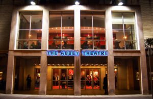 Abbey Theatre Abbey Theatre entrance in Dublin