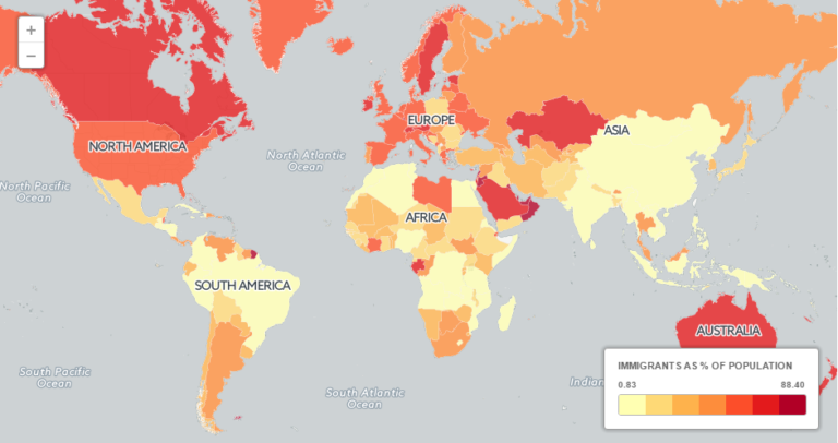 immigrant map