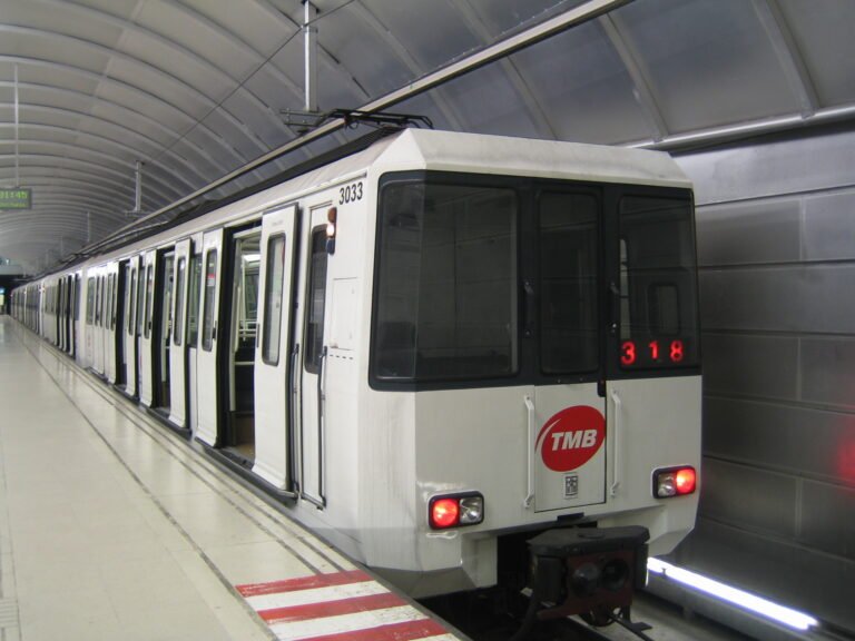 Commuter train crash in Barcelona