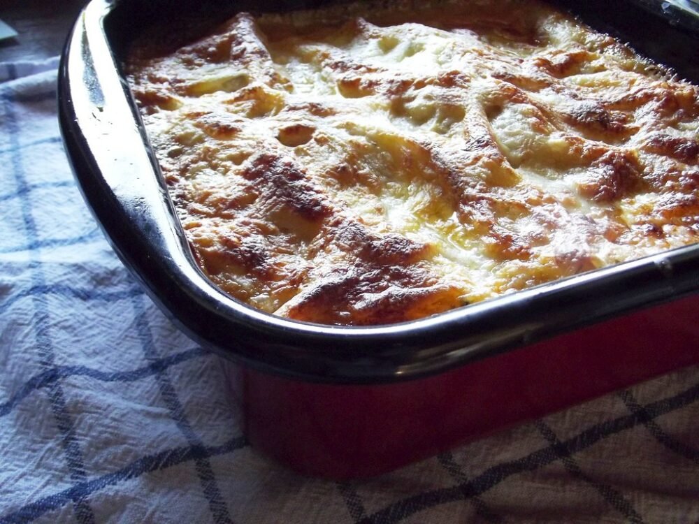 vegetarian Irish recipes, lasagne