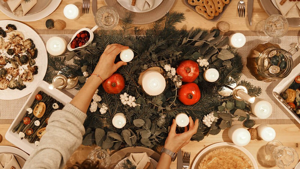 christmas dinner vegan vegetarian banner article