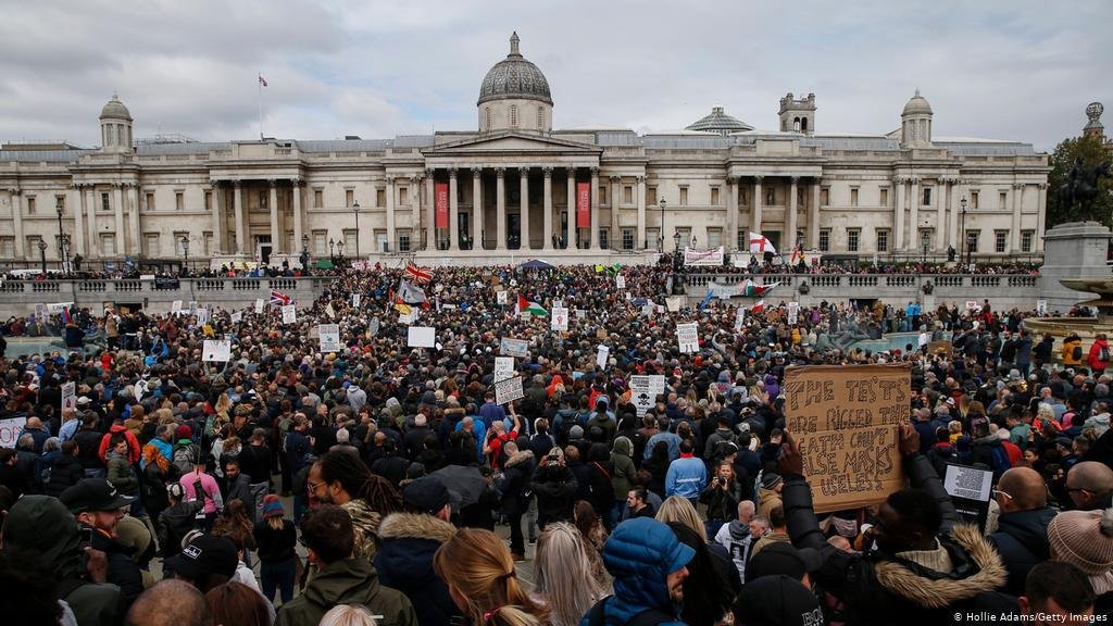 The rise of the anti-mask movement throughout Europe