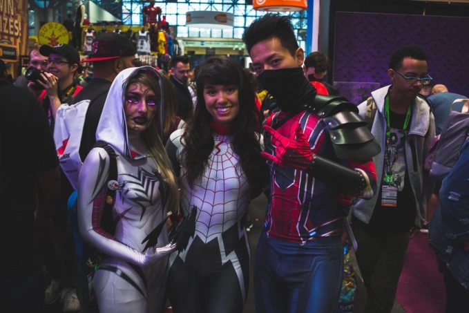 Cosplays from various versions of Spider Man (Fandoms and Online Communities)