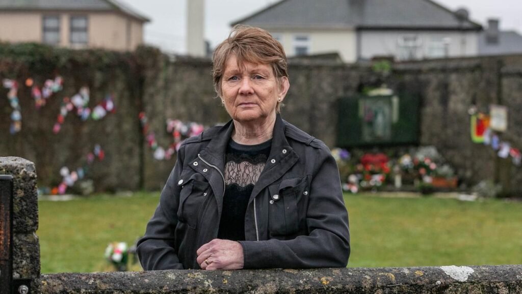 11.01.21 Historian Catherine Corless standing at the site of the Tuam Mother and Baby Home where her research led to the setting up of the Commission of Investigation into Mother and Baby Homes